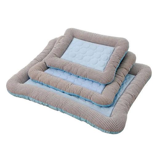 Cooling Pet Bed for Dogs House Dog Beds for Large Dogs Pets Products for Puppies Dog Bed Mat Cool Breathable Cat Sofa Supplies