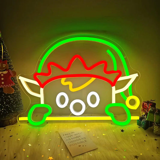 Christmas Neon Signs LED Neon Lights for Wall Decor Bedroom Livingroom Christmas Party Decorations A Great Gift for Children