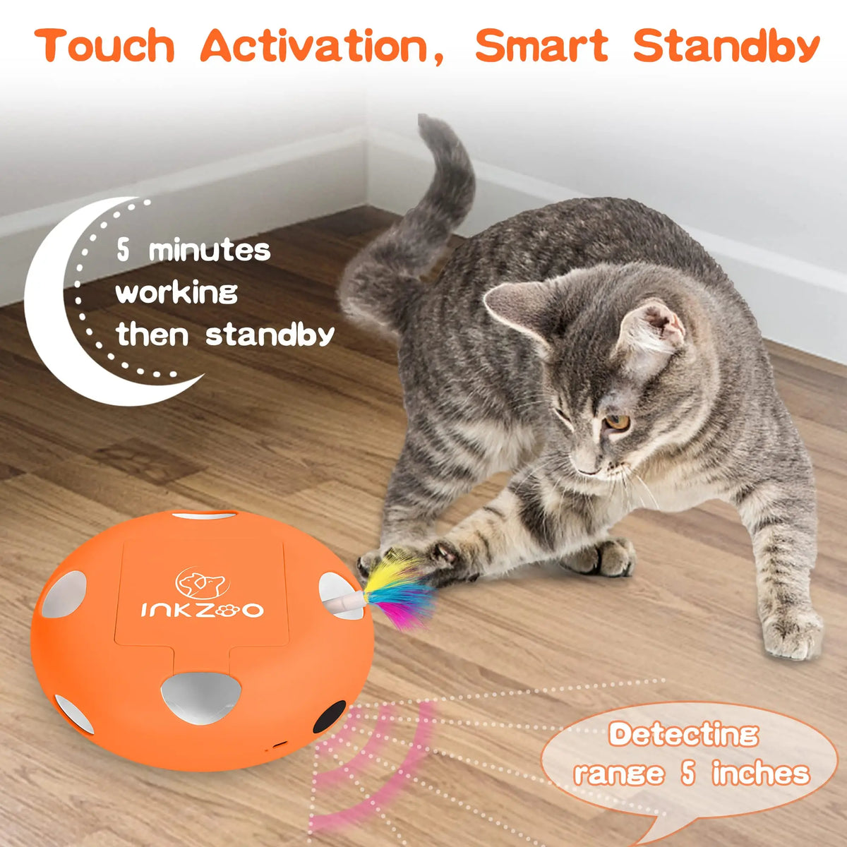 Cat Toys, Interactive Cat Toys for Indoor Cats, Ultra Fun Smart Interactive Kitten Toy, Automatic 7 Holes Mice Whack-A-Mole