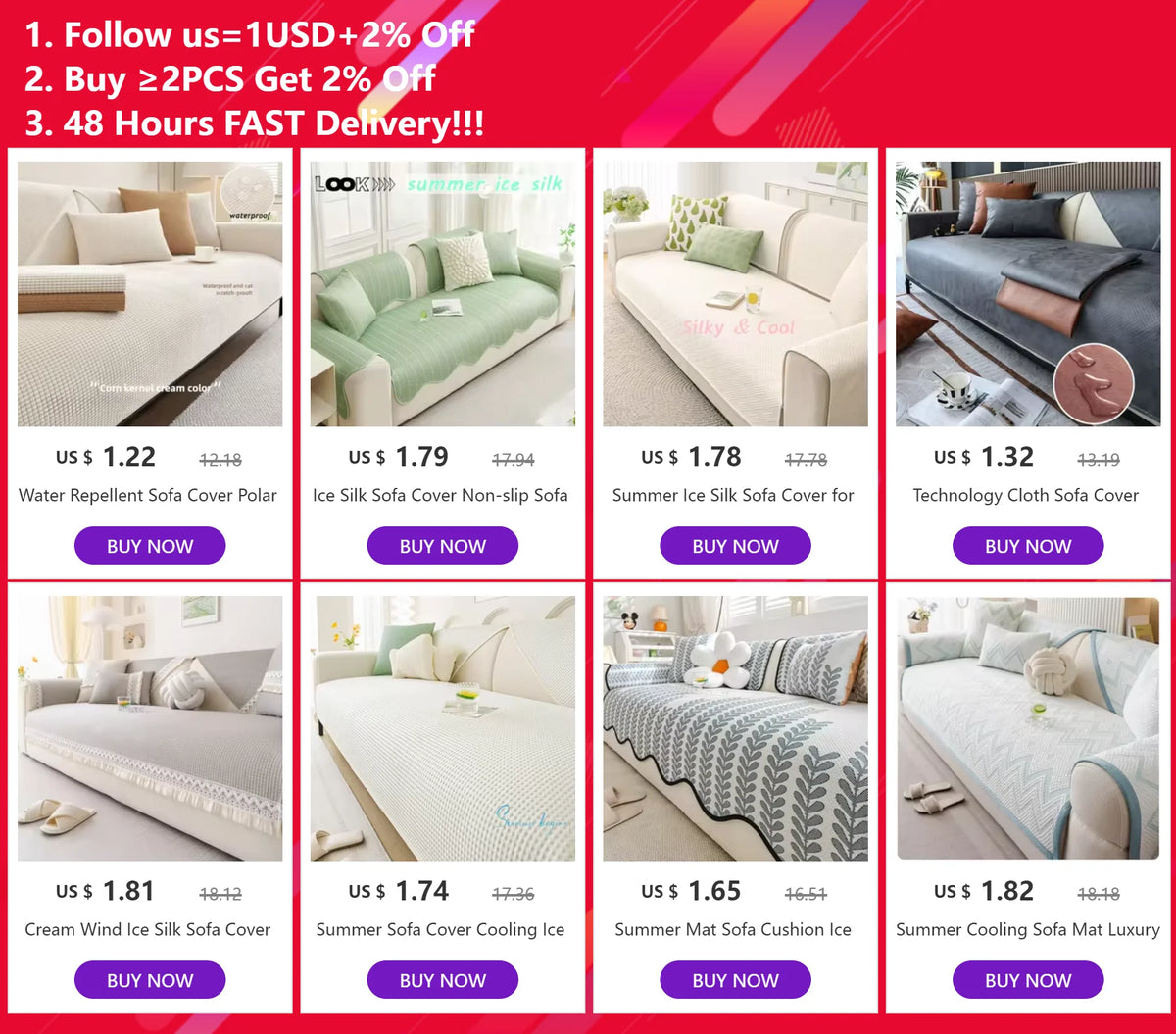 Water Repellent Cool Summer Sofa Cover Luxury Non-Slip Sofas Towel for Living Room Anti Cat Scratch Pet Dog Kid Mat Home Decor