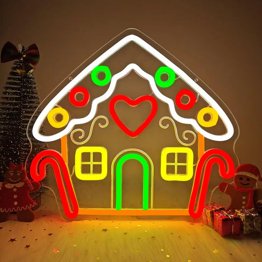 Christmas Neon Signs LED Neon Lights for Wall Decor Bedroom Livingroom Christmas Party Decorations A Great Gift for Children
