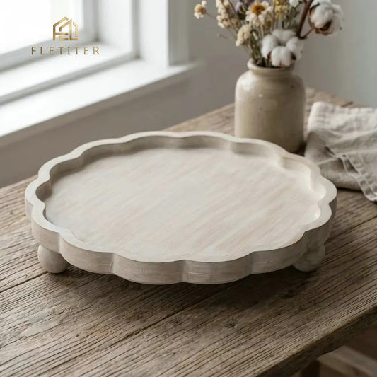 Vintage Rustic Wooden Tray Set, Multi - Functional for Jewelry Organizer, Key Holder, Beading Tray, Plant Stand, Home Decor