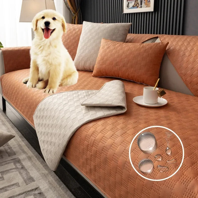 Water Repellent Cool Summer Sofa Cover Luxury Non-Slip Sofas Towel for Living Room Anti Cat Scratch Pet Dog Kid Mat Home Decor
