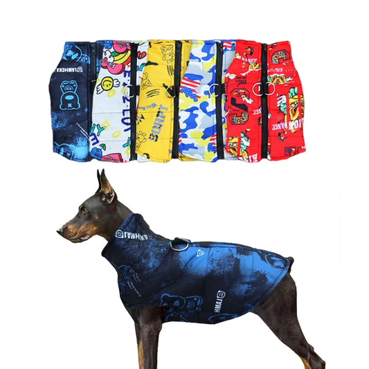 S-7XL Pet Dog Clothes Coat Zipper Warm Waterproof Vest Small Dog Chihuahua Buckle Thickened Coat Pet Clothing Dog Accessories