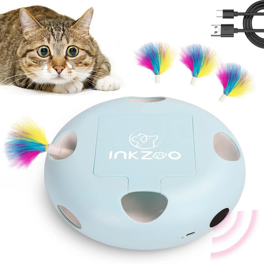 Cat Toys, Interactive Cat Toys for Indoor Cats, Ultra Fun Smart Interactive Kitten Toy, Automatic 7 Holes Mice Whack-A-Mole